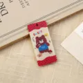 Cute cartoon brown bear acrylic keychain pendant bag accessory with lovely sweet print - DIY Sweet Bear Tag (B371 Style) / Single Piece (Without Loop)