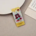 Llavero acrílico de oso marrón de dibujos animados lindo, colgante de doble cara. - Placa Perforada de Oso (DIY Sin Hebilla) / Solo Placa de Acrílico