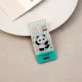 Llavero de acrílico con panda de dibujos animados lindo para decoración de mochila. - Etiqueta DIY Panda (Sin Cierre)