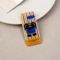 Llavero de elefante de acrílico bonito colgante de mochila anillo decorativo chic. - Etiqueta DIY Elefante (Sin Cierre)