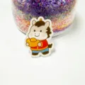 Cute cartoon horse acrylic brooch auspicious badge creative festival gift accessory pin - New Year Horse (X31)