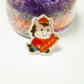 Cute cartoon horse acrylic brooch badge, Year of the Horse festival gift clothing accessory - New Year Horse (X32)