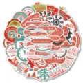 Christmas waterproof PVC stickers pack for phone case water cup fridge decoration decals - WES061 Christmas Style 7