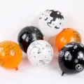 Halloween latex balloons set, printed pumpkin skull spider web designs for party decor - Q06B Printed Style / Q06B Printed Mixed Color Pack (100 Pieces/Pack)