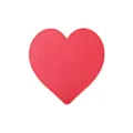 Carte Papier Cœur Rouge Variante Forme Cœur Vœu Note Mariage Anniversaire Décoration - 15x15cm装 / Rouge