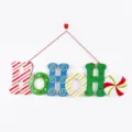 Christmas HOHOHO hanging sign foam board wall decor festive holiday party door hanging ornament - HOHOHO Hanging Sign