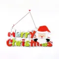 Christmas hanging sign Merry Christmas foam board holiday door decoration party decor - Santa Claus Letter Sign