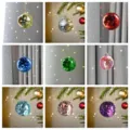 Colorful disco mirror balls for Christmas tree decoration, reflective glass hanging baubles. - Random Style / 10cm