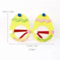 Oster-Ei Neuheit Brille fuer Kinder Party Dekoration, schicke Filz Festliche Brillen Fassung - Gelber Ostereier-Stil (EA-YJ05)