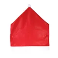 Red Christmas hat chair cover for holiday home party dining room chair decoration set new - 50x60cm / Red