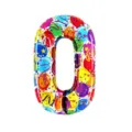 40 inch colorful number 0 foil balloon for birthday party celebration decoration and event supplies. - Number 0
