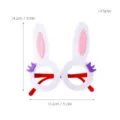 Cute easter bunny felt glasses for kids party festive celebration dress up costume props. - Round Bunny Style (EA-YJ02)