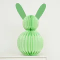 Easter green honeycomb paper rabbit decoration folding ornament for party room layout - 40cm Large / Light Green (40cm)
