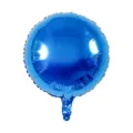 18 Inch Round Foil Balloon Blue Aluminum Film Birthday Party Wedding Decoration Supply - 18 Inch (Q13BLU) / Blue