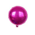 18 Zoll runder Folienballon magenta Heliumballon fuer Geburtstag Hochzeit Party 1Stk - Rosenrot