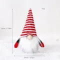 Christmas Swedish Gnome plush doll with red white striped hat and long white beard decor. - Beard Style (STY3038A) / 20cm Faceless Gnome Mini Bean Bag