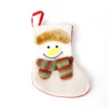 Christmas Snowman Stocking Burlap Hanging Gift Bag Holiday Tree Decor Party Supplies - PJCH-W10 Burlap Stocking (Christmas Snowman Style)