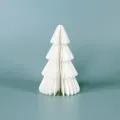 Addobbo per albero di Natale a nido d'ape in carta bianca per decorazione scrivania festa festiva. - Albero a Nido d'Ape 15cm 4 Strati / Bianco