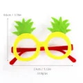 Pineapple Party Glasses Hawaii Beach Theme Funny Costume Eyewear Yellow Green Felt Props - One Size / YJ-P02 (Pineapple Decor Glasses)