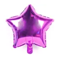 18 inch purple star foil balloon shiny metallic helium balloon for birthday wedding party decor - Rose Red