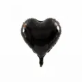 Globo de aluminio con forma de corazón negro de 18 pulgadas para fiesta boda cumpleaños. - Q12BLA (Globo Mylar Corazón de 18 Pulgadas - Negro)