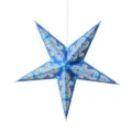 Mple xartino fotistiko asteri me polyloka typomena sxedia, idaniko gia diakosmisi xristougennon. - 60CM / Μπλε