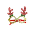 Christmas glitter reindeer antler glasses party festive decor props for kids adults - Shiny Red Antler Decoration Glasses (CHYJ-84R)