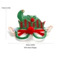 Occhiali da cappello da elfo di Natale festa decorativo festivo accessorio costume vacanza - Occhiali Decorativi da Elfo Verde Natalizio (CHYJ-86GR)