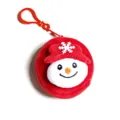 Kerst pluche sneeuwman portemonnee schattige sleutelhanger tas hanger cadeau - Sneeuwpop Stijl (CH-BA05)