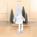 Natale Gnomo Bambola Senza Volto Elfo Scandinavo Nano Decorazione Festa Peluche - Grigio (STY8288B)