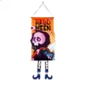 Pancarta colgante de Halloween decoración de fiesta lindo parca de dibujos animados bandera. - Estilo Esqueleto Amarillo (WS-JGQ14)