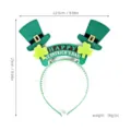 St. Patrick's Jour vert haut chapeau serre-tete trefle fete cheveux accessoires deco - Serre-tête Chapeau Saint-Patrick (SP-TK03) / Vert