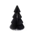 Ornamento per albero di Natale a nido d'ape in carta nera per decorazione scrivania festa. - Albero a Nido d'Ape 25cm 4 Strati / Nero