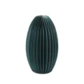 Dunkelgrüne Wabenpapier-Vase, moderne faltbare Kunstvase für Heimdekoration, Tisch und Hochzeit. - Papier Waben Vase Typ 1 (Retro-Grün)(HW-B08-1GR)