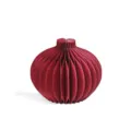 Moderne rote Papier-Waben-Vase, künstlerische Faltvase für Heimdekoration und Hochzeitsfeier. - Typ 3 (HW-B08-3R) / Retro Kupfer