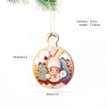 Wooden Christmas tree ornament hanging pendant holiday home decor cute girl design - Round Ball Doll Style (CH-MZ04C)