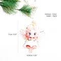 Wooden Christmas Angel Hanging Ornament Decorative Pendant Tree Hanging Craft 11x8.5cm - Pink Little Angel Style (CH-MZ05B)