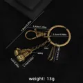 Vintage boxing glove metal keychain antique brass finish cool sport style accessory for keys and bags. - Boxing Glove Keychain (Bagged)