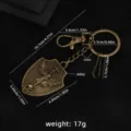Vintage bronze cross shield keychain, armor warrior pendant for bags, metal alloy. - Shield 1 (X1768) / Bag Packaging