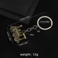 Vintage Locomotive Keychain Bronze Alloy Train Key Ring Retro Bag Pendant Accessory - Bronze