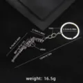 Metal gun keychain miniature alloy revolver tactical model keyring for bag 12cm - Gun No. 36 Keychain