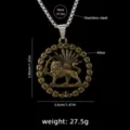 Vintage stainless steel lion pendant necklace for men hip hop sweater chain jewelry - Lion Style 5 + 70cm Steel Chain