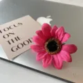 Rosa Stoff Blume Haarklammer Strand Haarnadel Blumen Seitenclip süßes Haaraccessoire Damen. - 22. Rosarote Sonnenblumen