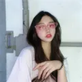Pink rhinestone cat eye sunglasses for women, retro style pink lens fashion eyewear for street snap. - Triangle Polka Dot Pink