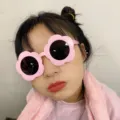 Pink Daisy Flower Sunglasses Novelty Cute Big Frame Sun Glasses Trendy Party Eyewear - Tender Flowers