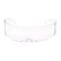 Transparente futuristische Cyberpunk Visier Sonnenbrille, coole Techwear Brille für Party. - Transparent