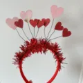 Valentinstag roter Herz Haarreif süße Party Haarband festliche schöne Haaraccessoires - Haarreif mit großen & kleinen Herzen
