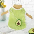 Süßes Avocado Tasche Haustier Hund Weste Sommer atmungsaktiv kleine Welpen Kleidung - S / Grüne Umhängetasche Weste