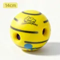 Balle jouet pour chien durable 14cm grande race jouet couineur interactif anti-ennui. - Grand (14 cm) / Jaune