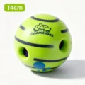 Pallina per cani rumorosa e resistente per cani grandi, giocattolo interattivo da 14cm. - Grande (14 cm) / Verde